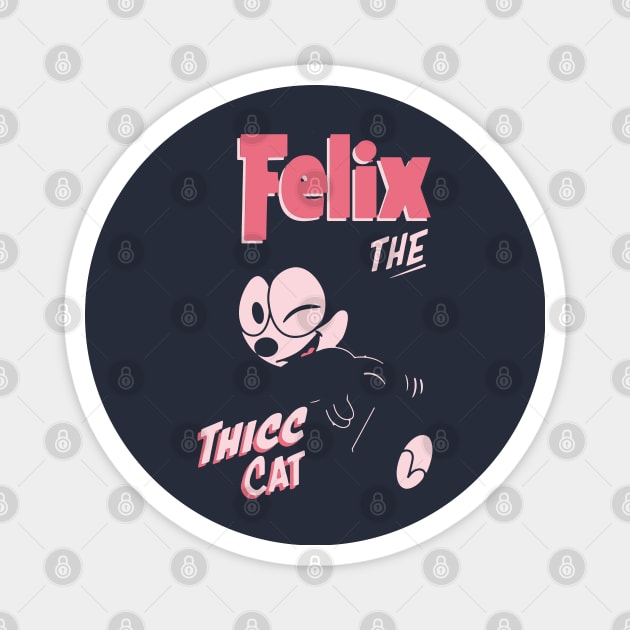 Felix The Thicc Cat Magnet by Simbada Darurat